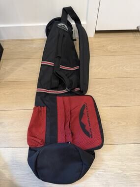 Sun Mountain Lightweight Sunday Carry Golf Bag- Red Black